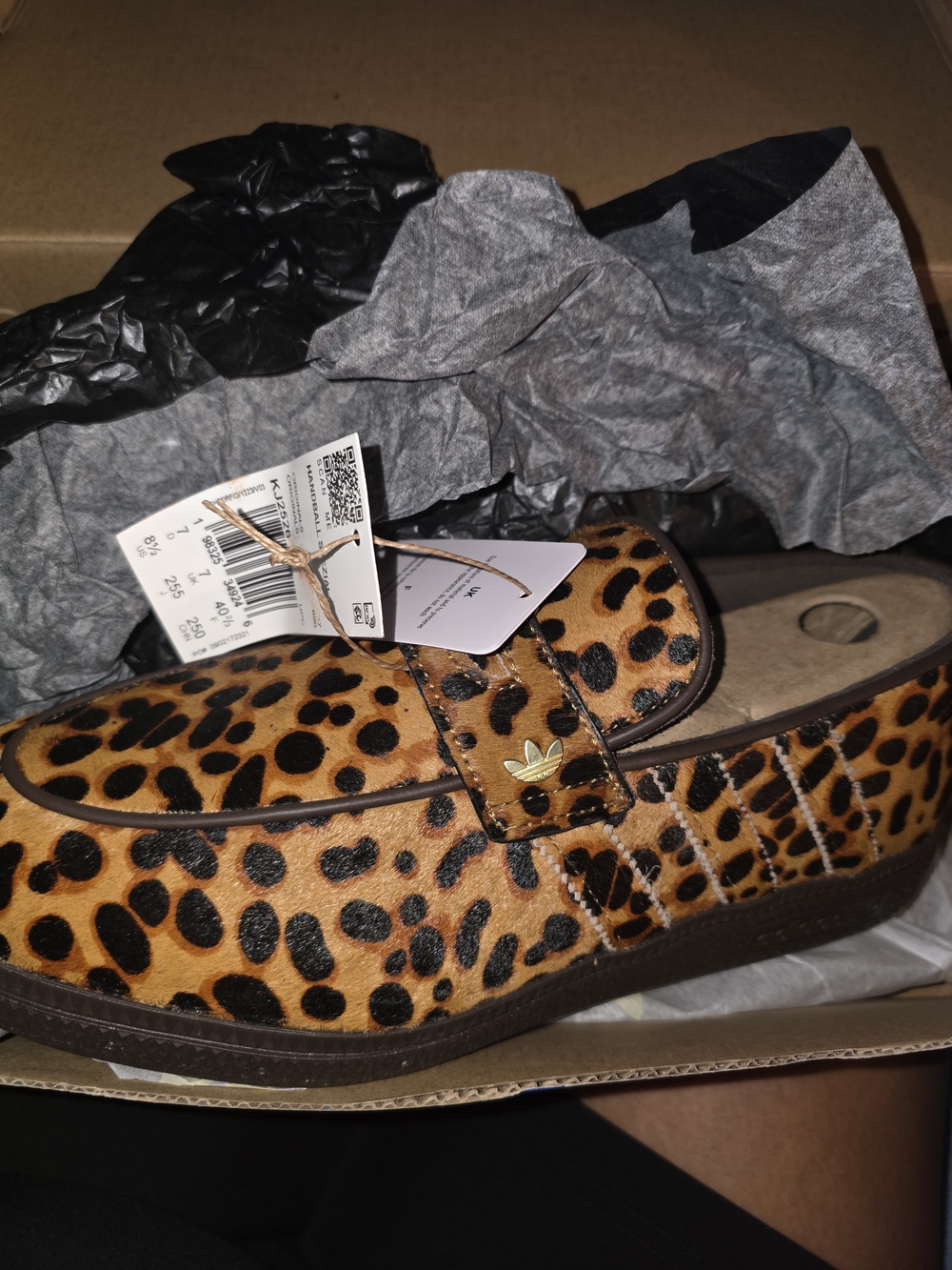 Adidas Women's Leopard Print Loafer - Brown - Picture 10 of 12